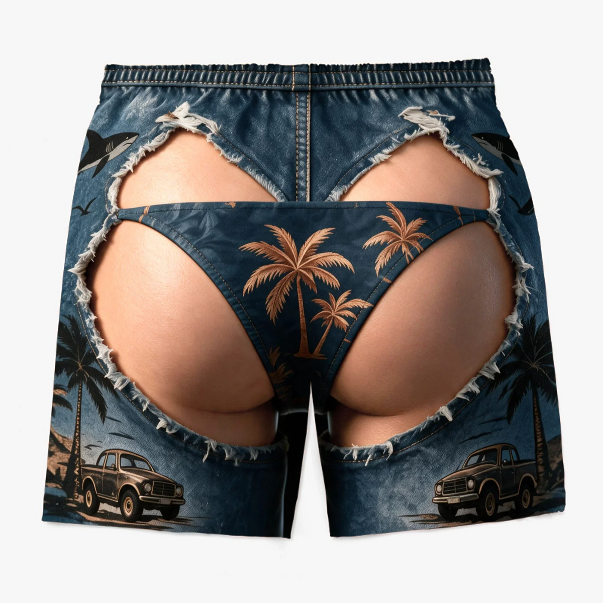Hot Summer Ride - Personalized Beach Shorts