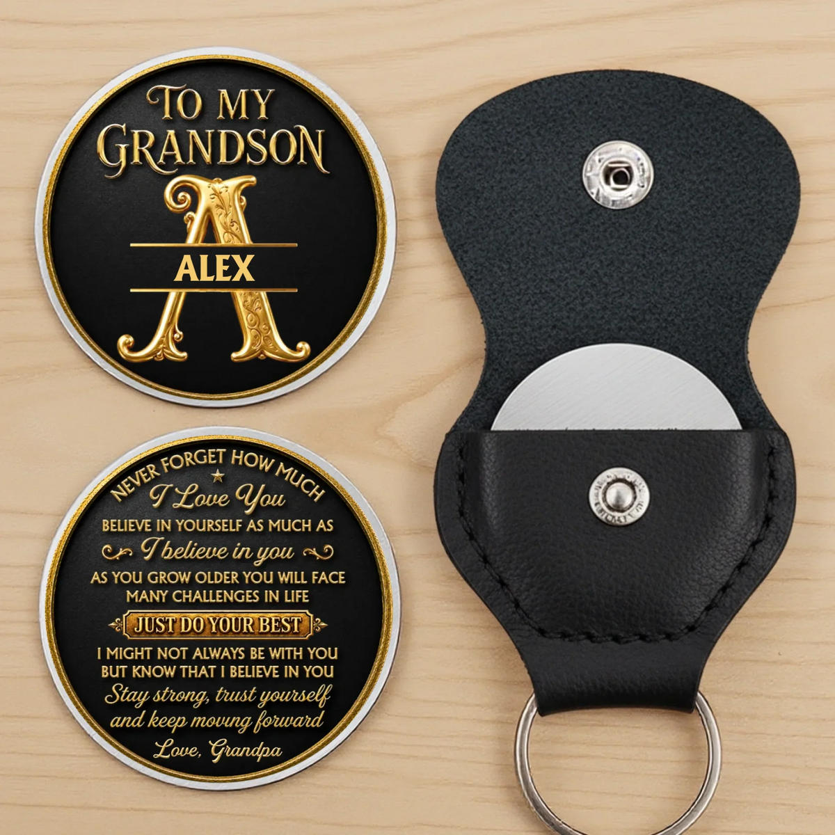 Custom Pocket Hug - Personalized Birthday Gifts For Grandson - Always My Buddy