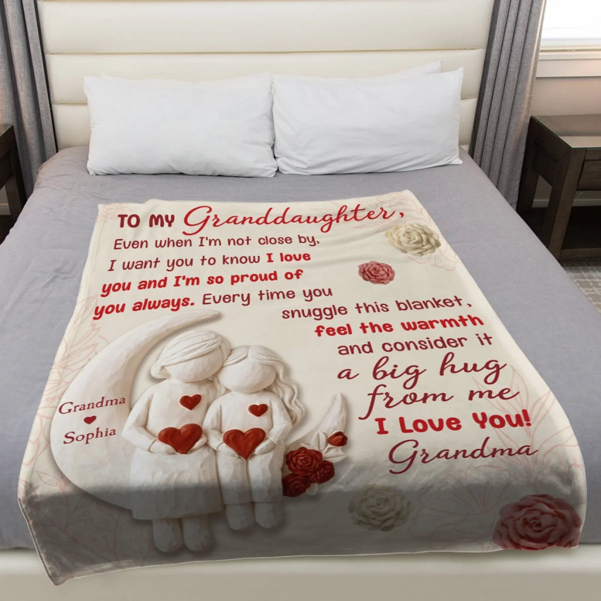 Custom Fleece Blanket - Personalized Birthday Gifts For Granddaughter - I Want You Know How Much I Love You