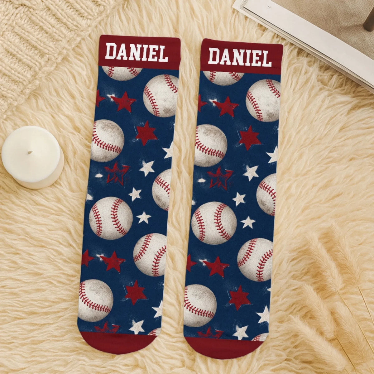 Custom Football Crew Socks - Personalized Birthday Gifts For Football Lovers, Sports Fans, Sports Lovers - Game Day Vibes