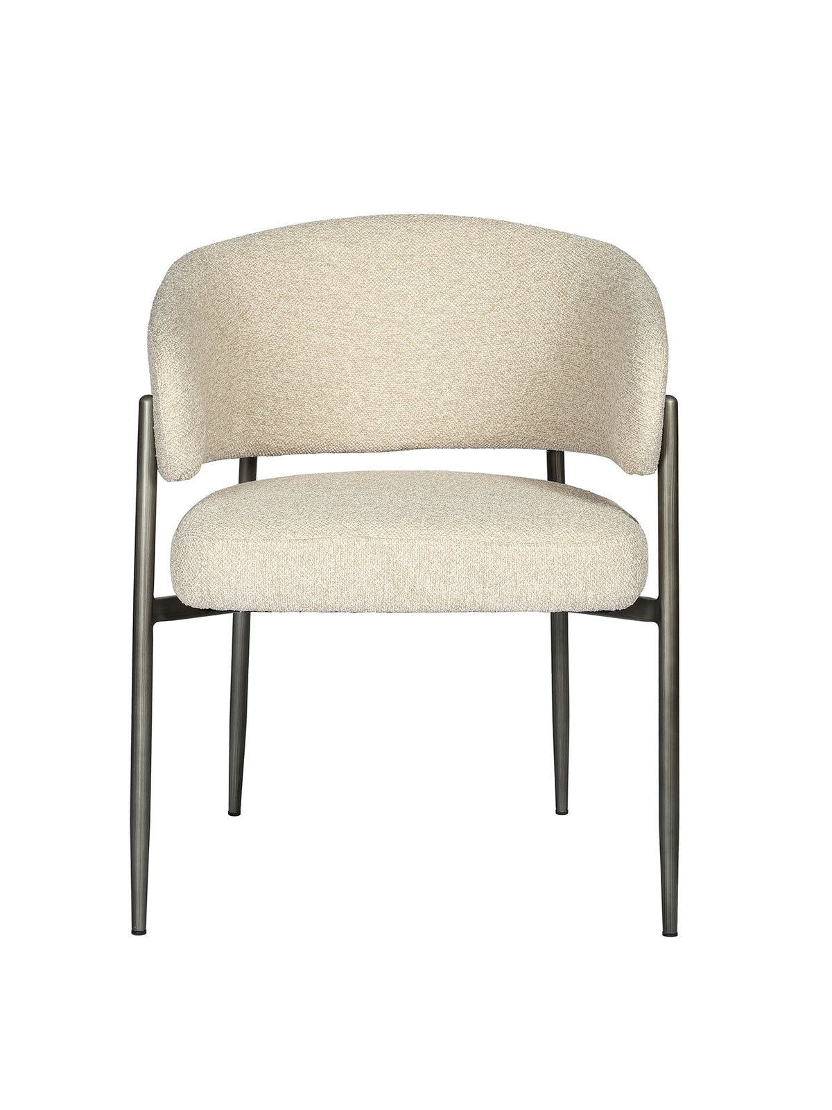 Holmes Bouclé Upholstered Dining Chair Grey