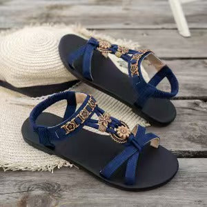 π New Arrival 50% OFF π₯ Women's Round-Toe Flat Breathable Sandals β Soft, Cushioned & Perfect for Summer Days & Holidays πΈβ¨