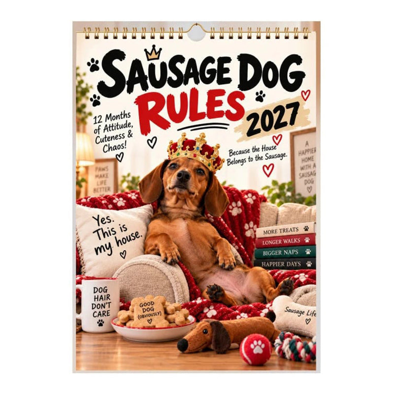 🎉 2027 HOT SALE 🎉 ❤️ 50K+ SOLD! 💖 50% OFF NOW! 🌸 2027 Playful Dachshund Calendar