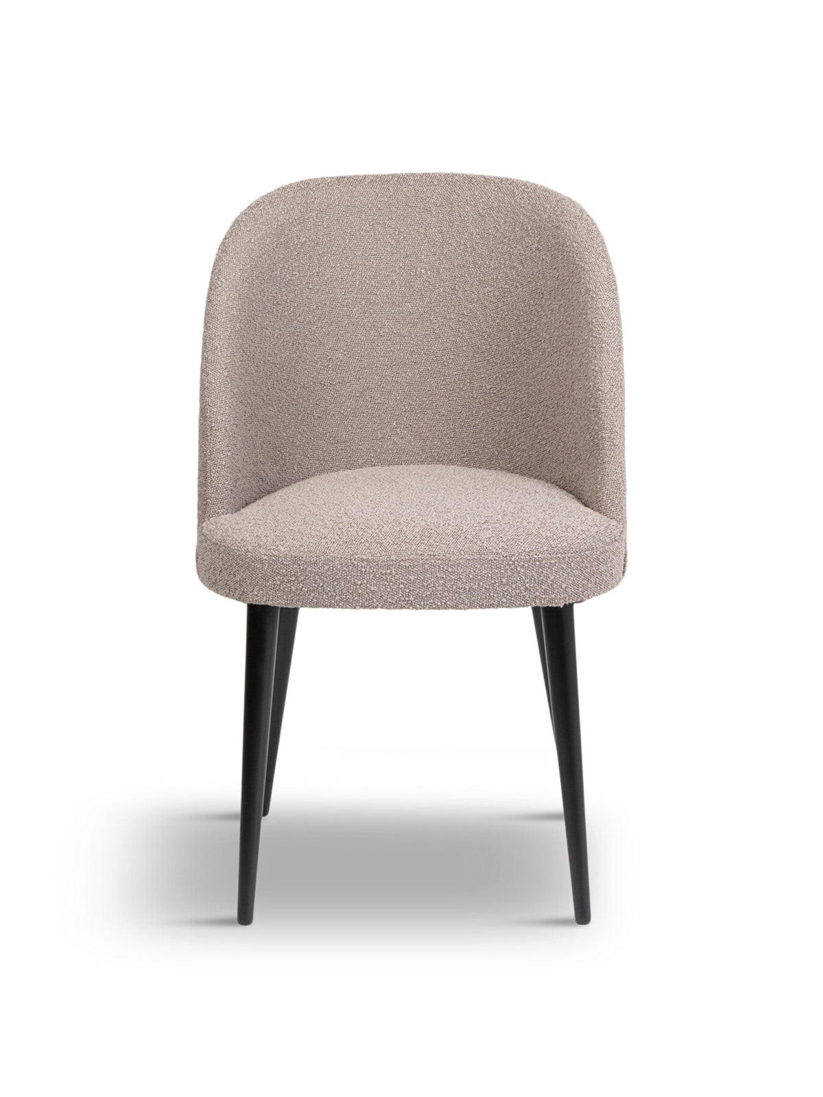 Austen Dining Chair Plush Velvet Asphalt Black Leg