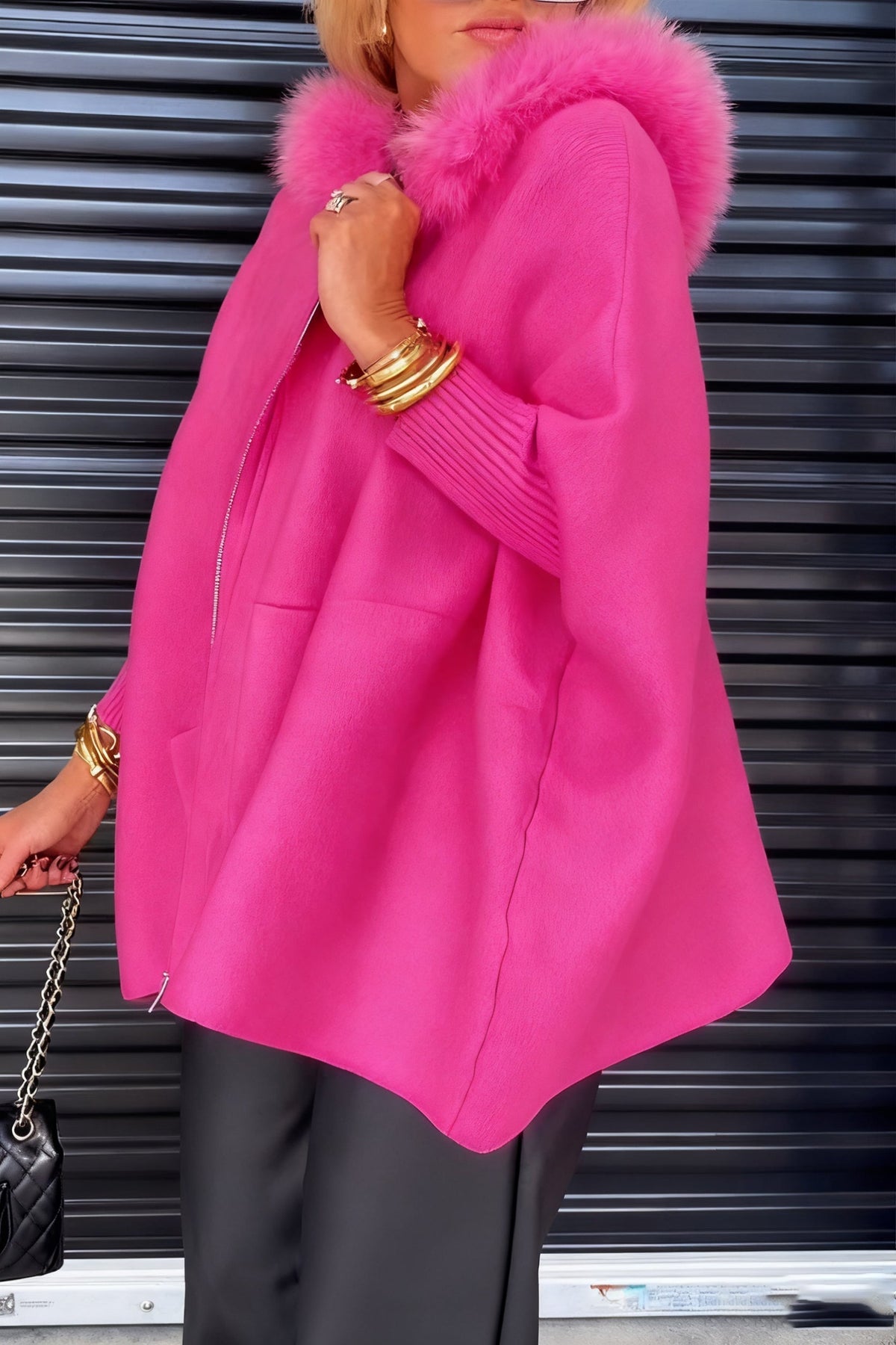 🎄 Hot Christmas sale 70% OFF & free shipping🧥Women's Fur Collar Solid Color Casual Jacket
