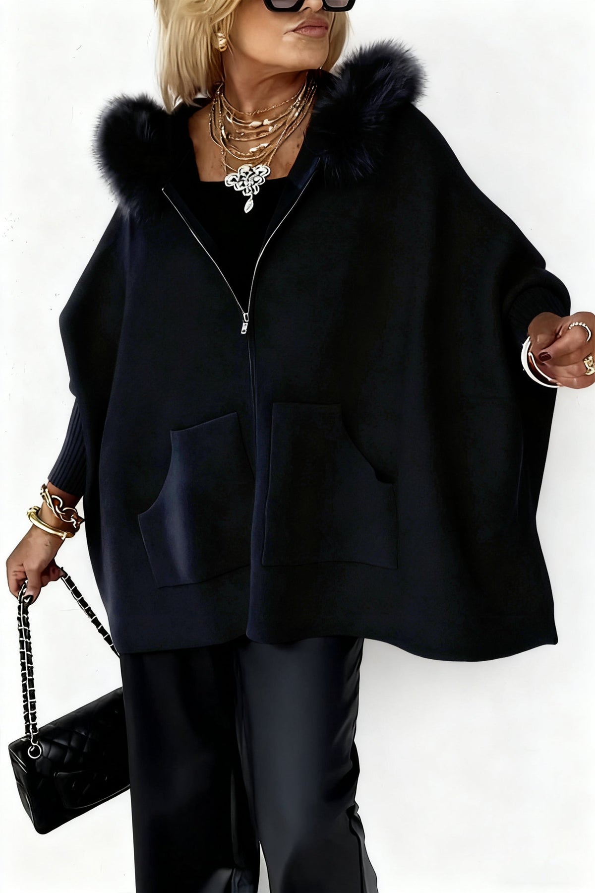 🎄 Hot Christmas sale 70% OFF & free shipping🧥Women's Fur Collar Solid Color Casual Jacket
