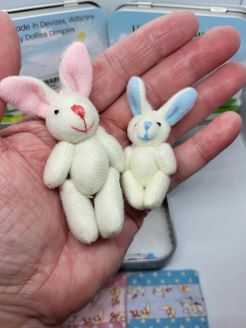 🔥Easter Best Gift - BUY 1 GET 1 FREE!!🎁🐇Bunny Mummy Tiny Plush Pocket Tin