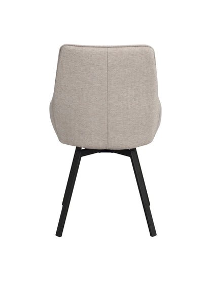 Fraser Upholstered Swivel Chair, Set of