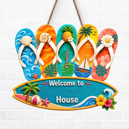 Custom Wood Sign - Personalized Summer Vacation And Travel Gifts For Grandma, Grandpa - Beach Days With Grandkids