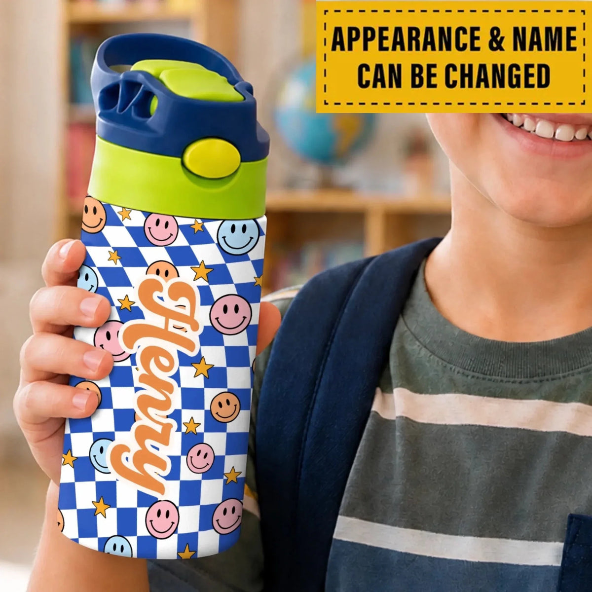 Custom Kids Insulated Water Bottle - Personalized Back To School Gifts For Kids - You Can Do Amazing Things