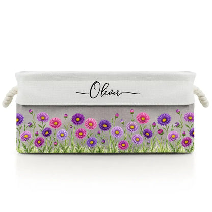 Custom Storage Basket -Personalized Birthday Gifts For Besties, Sisters, BFF, Family, Yourself A Garden Full Of Love