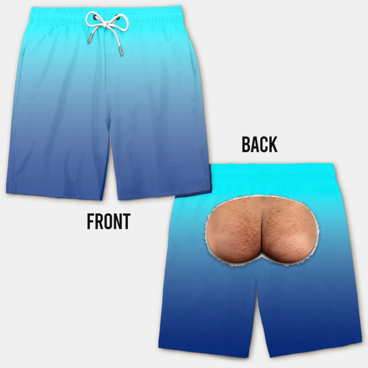 Custom Funny Men Swim Trunks - Personalized Birthday Gifts For Husband, Son, Grandson, Brother, Grandpa, Dad, Yourself - Looking Back