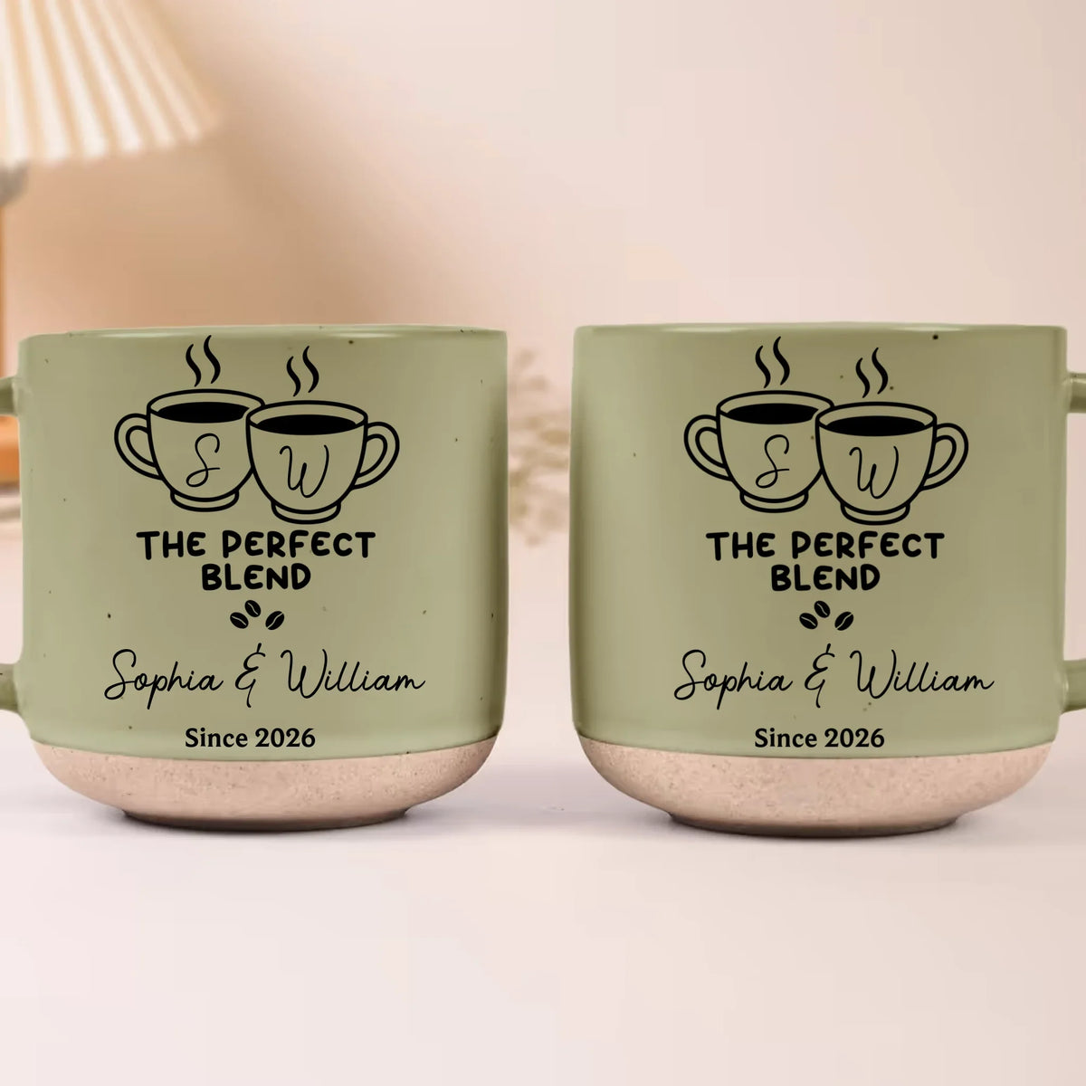 Custom Mug - Personalized Still Brewing Love Since Couples Name Date Ceramic Coffee Mug - For Wedding Anniversary & Couple Gifts
