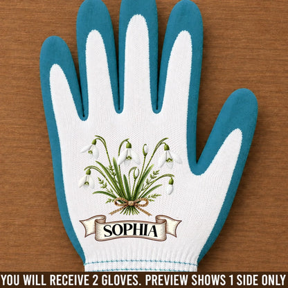 Custom Coated Grip Gardening Gloves - Personalized Birthday Garden Gifts For Gardeners - Grounded In Green Love