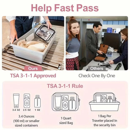 Custom Transparent Casual Handbag Suitable - Personalized Clear Cable & Charger Bag For Travelers, Commuters, Tech Lovers - My Plugs & Chargers