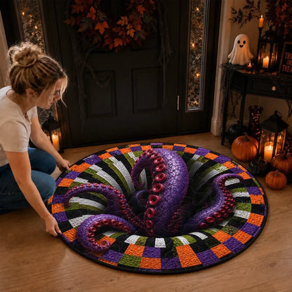 Custom Shaped Doormat - Personalized Halloween Decor Birthday Gifts For Mom, Dad, Brother, Sister - Spooky Nights Together