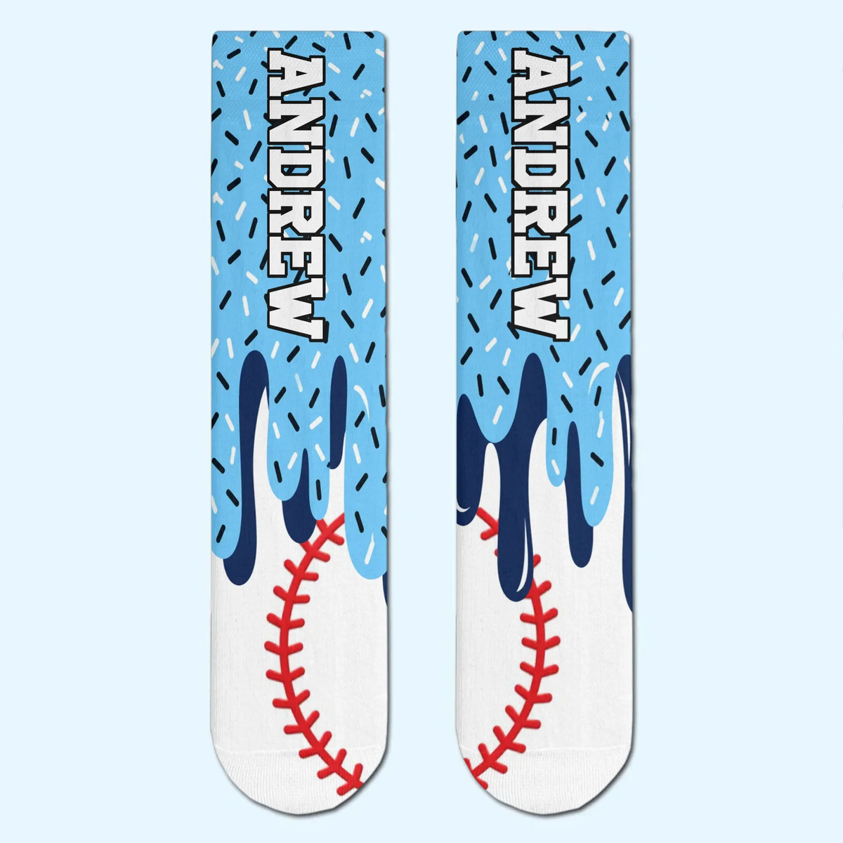 Custom Sport Crew Socks - Personalized Birthday Gifts For Sports Fans, Sports Lovers - Born To Play Hard