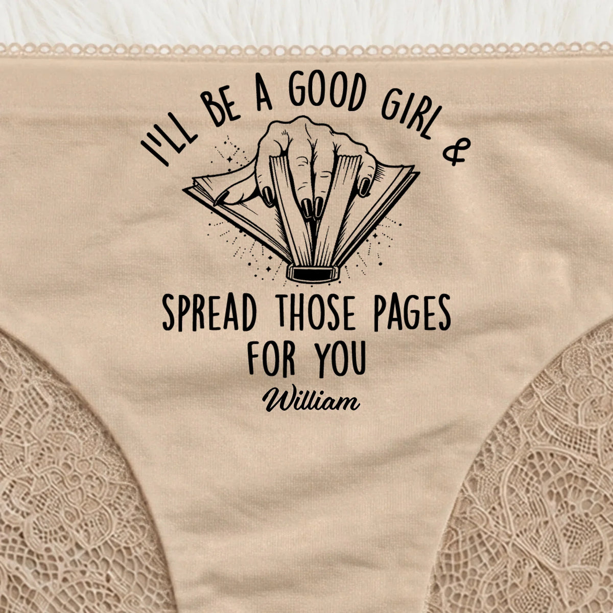 Custom Panty - Personalized Funny Book Lover Underwear Gift For Wife, Girlfriend, Book Worm - My Good Girl Reads