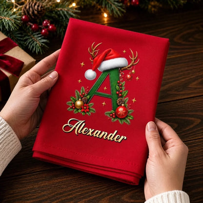 Custom Cotton Napkin - Personalized Christmas Birthday Gifts For Mom, Dad, Brother, Sister - Warm Wishes For The Season