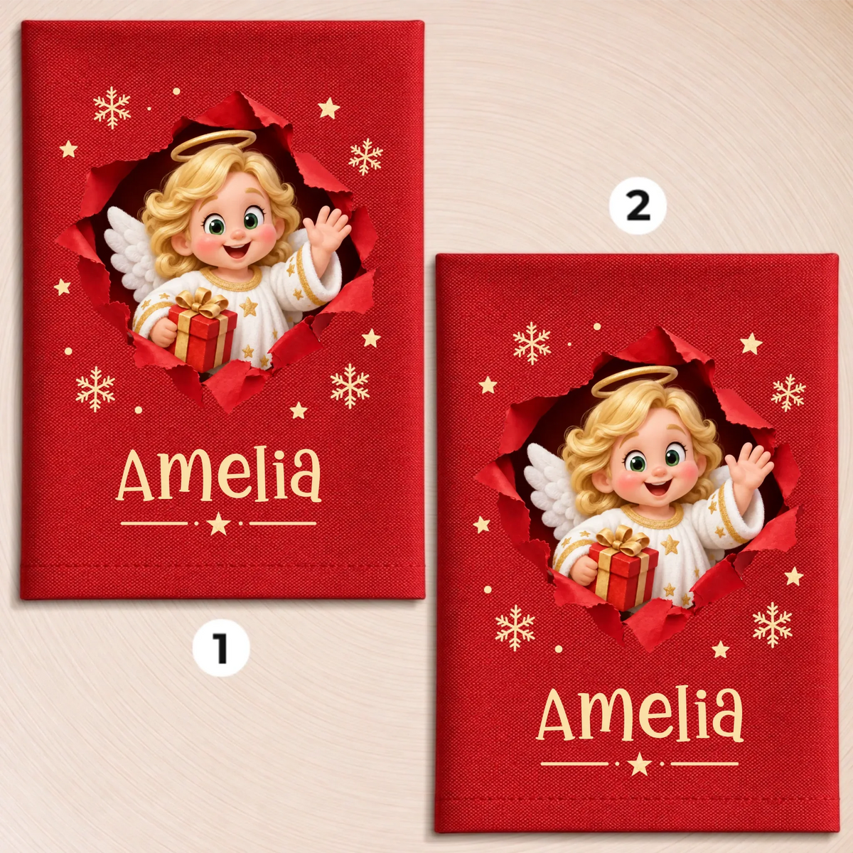 Custom Cotton Napkin - Personalized Christmas Birthday Gifts For Mom, Dad, Brother, Sister - Tis The Season To Smile
