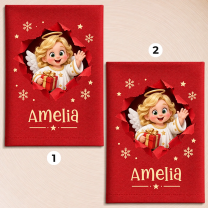 Custom Cotton Napkin - Personalized Christmas Birthday Gifts For Mom, Dad, Brother, Sister - Tis The Season To Smile