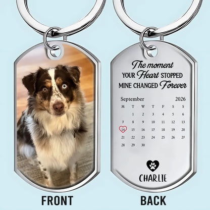 Custom Pet Photo Keychain - Personalized Sympathy Gifts For Pet Lovers - Forever In My Heart