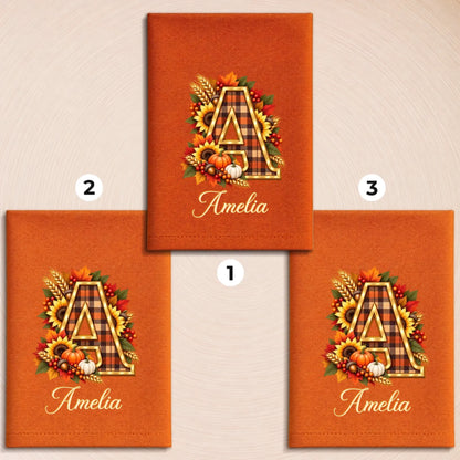 Custom Cotton Napkin - Personalized Birthday Gifts For Mom, Dad, Brother, Sister - Warm Fall Wishes To All