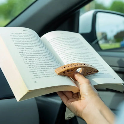 Custom Wood Book Page Holder - Personalized Bookish Gifts For Book Lovers, Bookworms, Readers - Book Lover