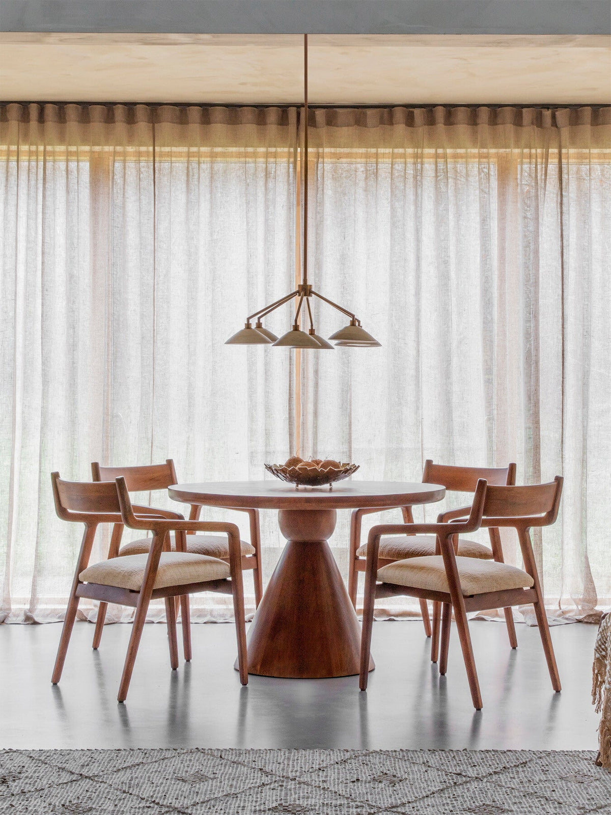 Monterey Round Wooden Dining Table