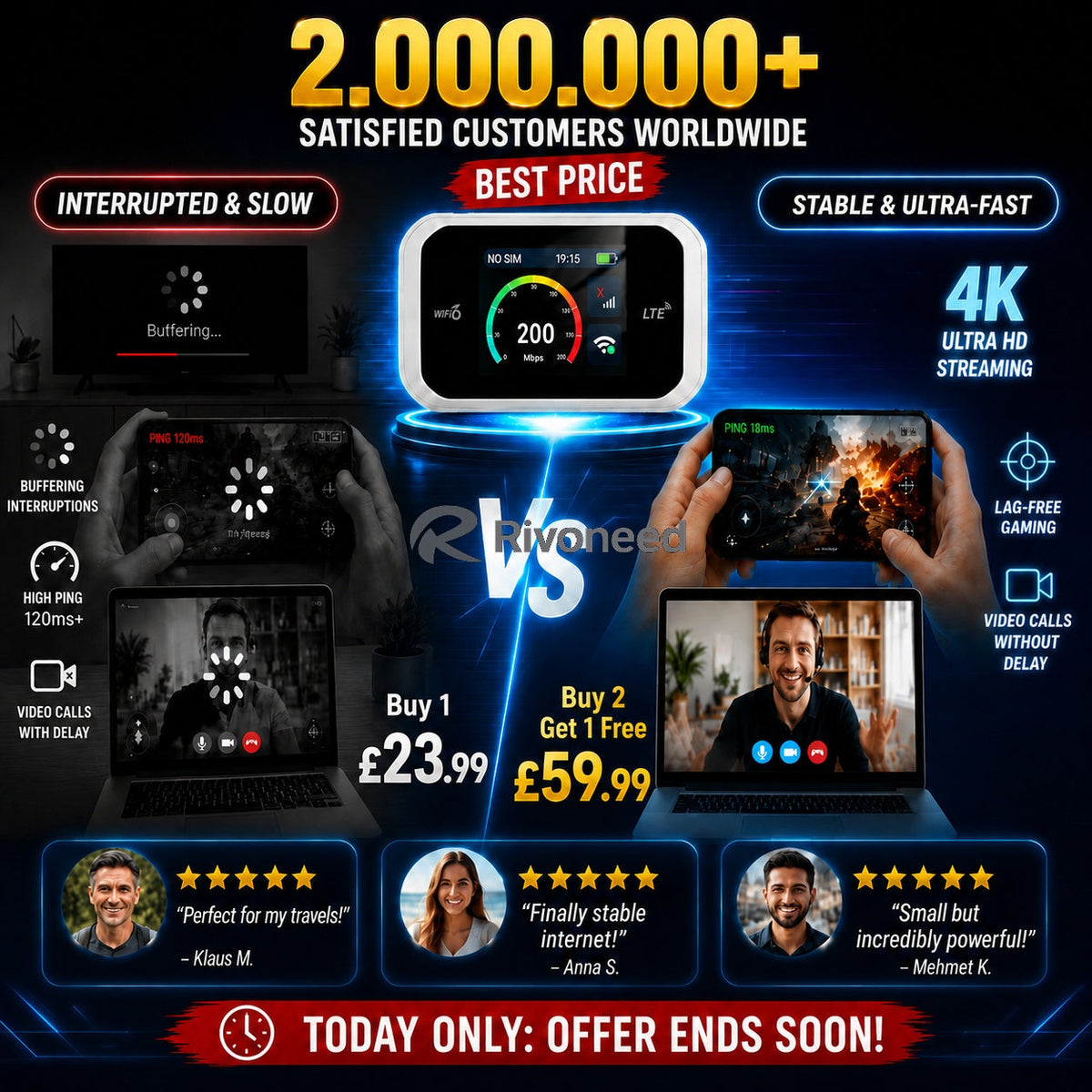 🥳2026 HOT SALE🥳💞50K+ SOLD!📶🌐 50% OFF! Mobile Hotspot – Portable WiFi, full coverage anywhere. No contract, no setup. Stay connected on the go! 📱✨