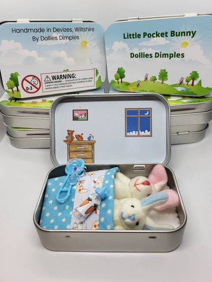 🔥Easter Best Gift - BUY 1 GET 1 FREE!!🎁🐇Bunny Mummy Tiny Plush Pocket Tin