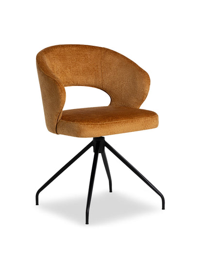 Cagney Fabric Swivel Dining Chair