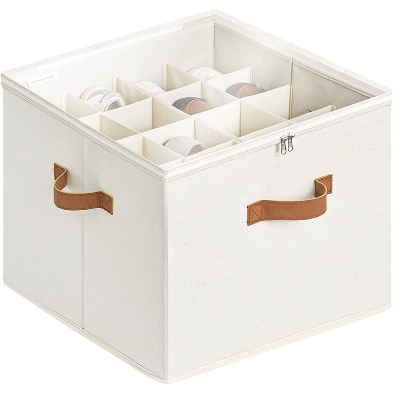 ⏰🔥LIMITED TIME 50% OFF! 👟 Fabric Shoe Organizer Storage Box – Foldable, Large Capacity, Dustproof & Breathable for Closet & Bedroom 🧺✨-UK