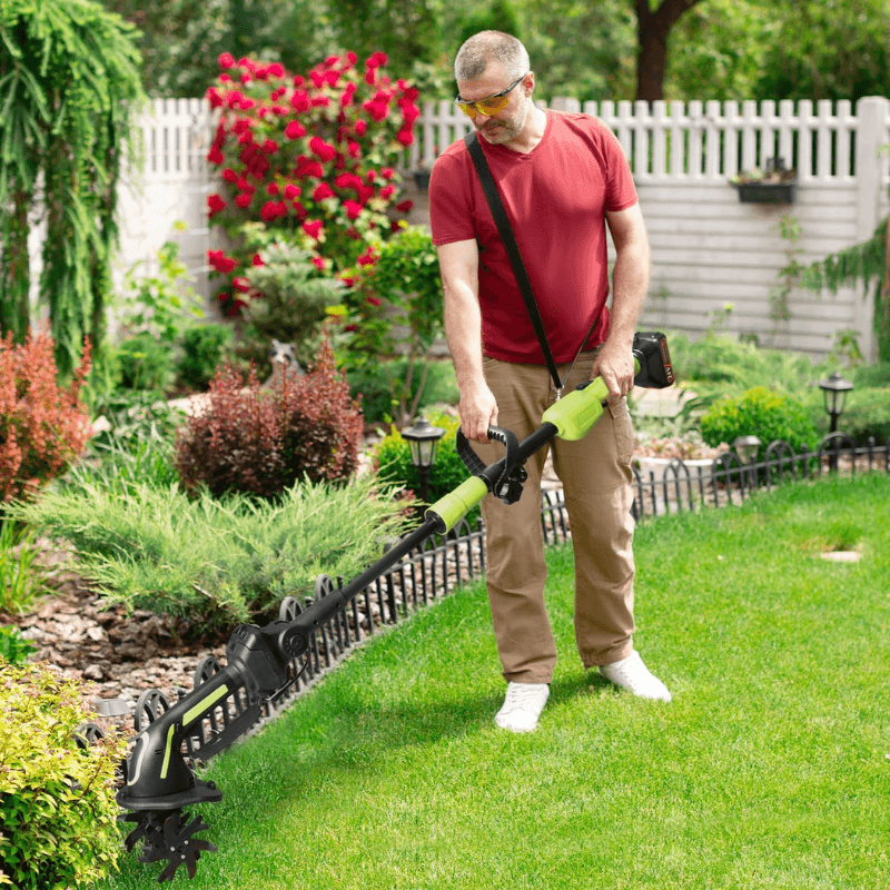 Ndreasdw™2-IN-1 Cordless Tiller & Cultivator with Extension Pole