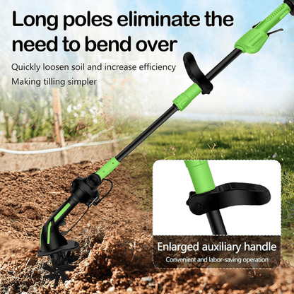 Ndreasdw™2-IN-1 Cordless Tiller & Cultivator with Extension Pole