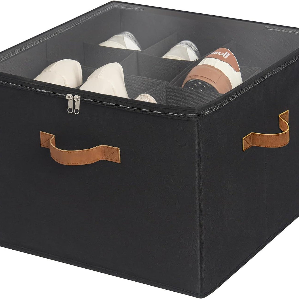 ⏰🔥LIMITED TIME 50% OFF! 👟 Fabric Shoe Organizer Storage Box – Foldable, Large Capacity, Dustproof & Breathable for Closet & Bedroom 🧺✨-UK