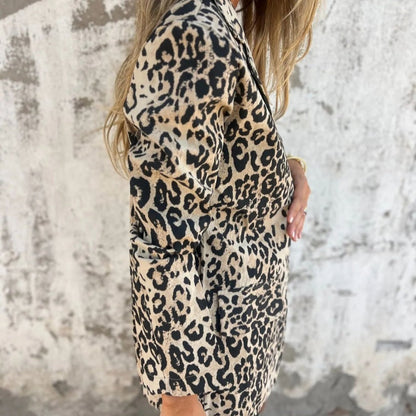💥 Limited Time Discount: Enjoy 60% OFF💥Women's Fashion Leopard Print Blazer