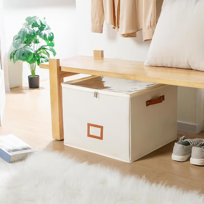 ⏰🔥LIMITED TIME 50% OFF! 👟 Fabric Shoe Organizer Storage Box – Foldable, Large Capacity, Dustproof & Breathable for Closet & Bedroom 🧺✨-UK