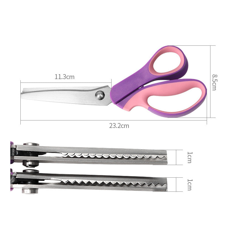 ⏳LAST DAY SALE ONLY ￡9.99!!🎉48K+ Sold ✂️Multipurpose Pinking Shears Serrated Scissors