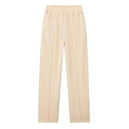 Men’s Waffle Knit Sweatshirt & Straight-Leg Pants Set