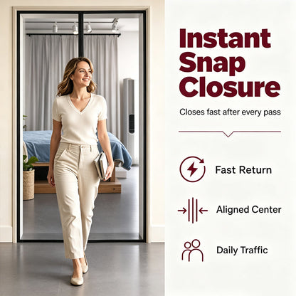 ✨️Last Day 50% OFF🚪✨ MAGNETIC BUG-FREE DOOR SCREEN – INSTANTLY KEEPS OUT FLIES, MOSQUITOES & WASPS! ✅ Self-Closing • Easy No-Drill Install • Pet & Kid Friendly