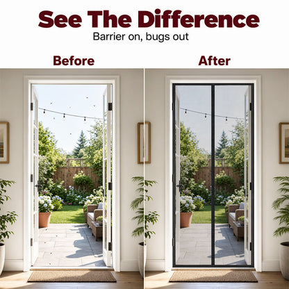 ✨️Last Day 50% OFF🚪✨ MAGNETIC BUG-FREE DOOR SCREEN – INSTANTLY KEEPS OUT FLIES, MOSQUITOES & WASPS! ✅ Self-Closing • Easy No-Drill Install • Pet & Kid Friendly