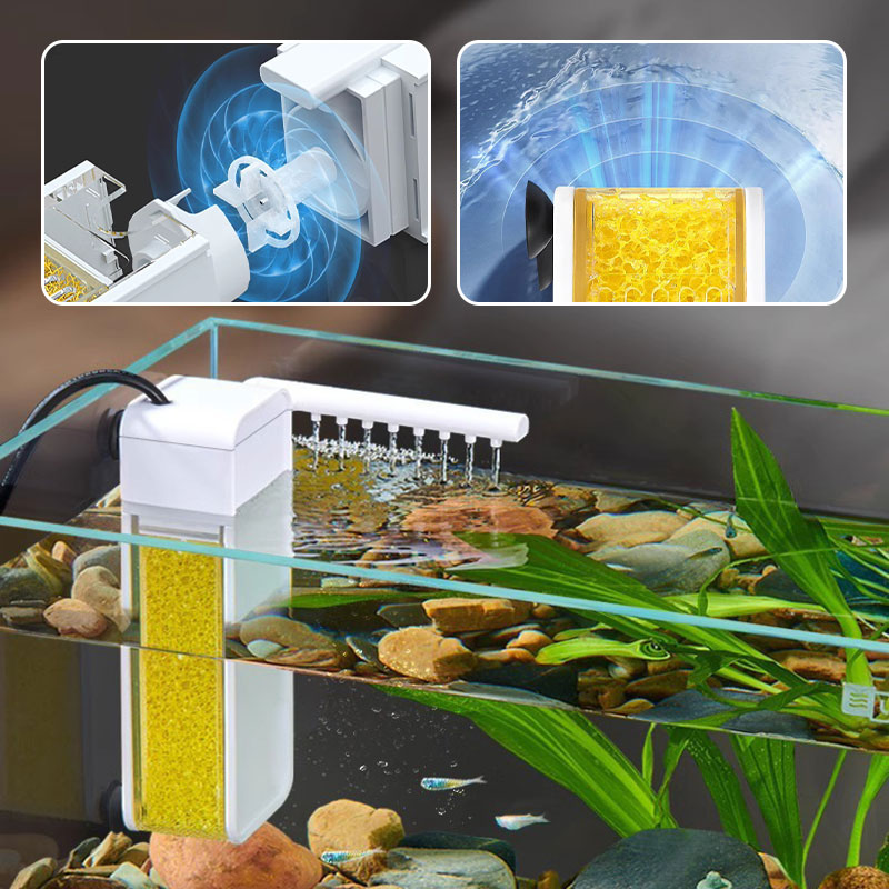 🐠2026 HOT SALE🥳💞50K+ SOLD!Multifunctional Mini Filter for Small Fish Tank