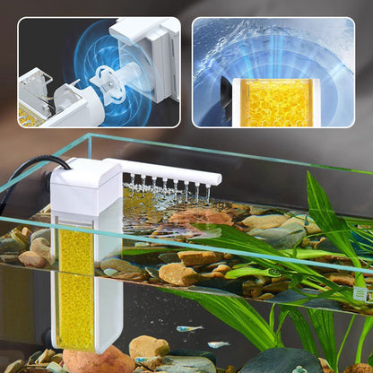 🐠2026 HOT SALE🥳💞50K+ SOLD!Multifunctional Mini Filter for Small Fish Tank