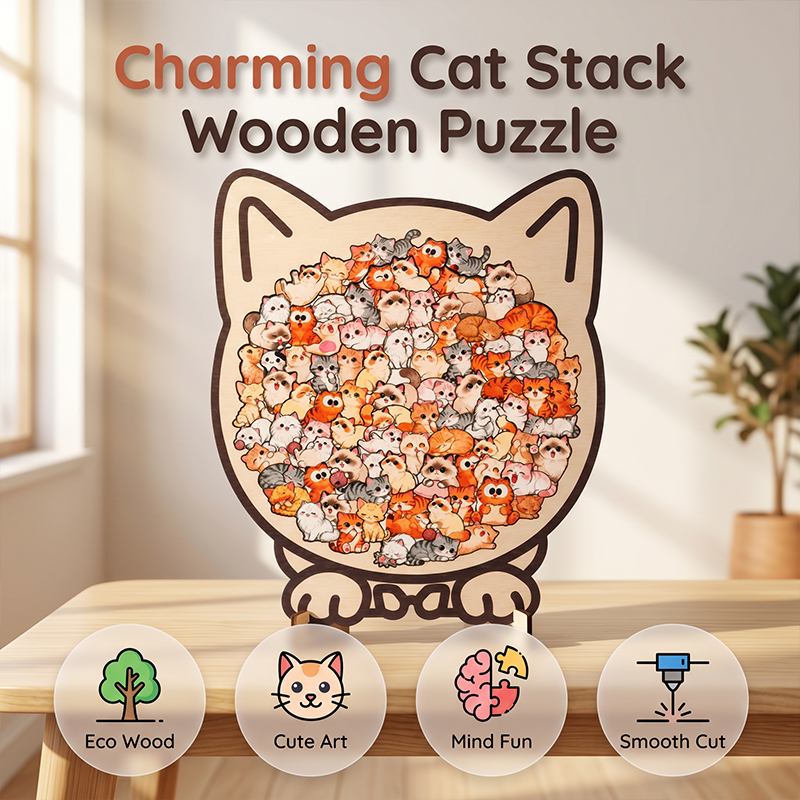 Wooden Animal Stacking Puzzle