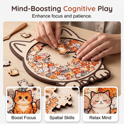 Wooden Animal Stacking Puzzle
